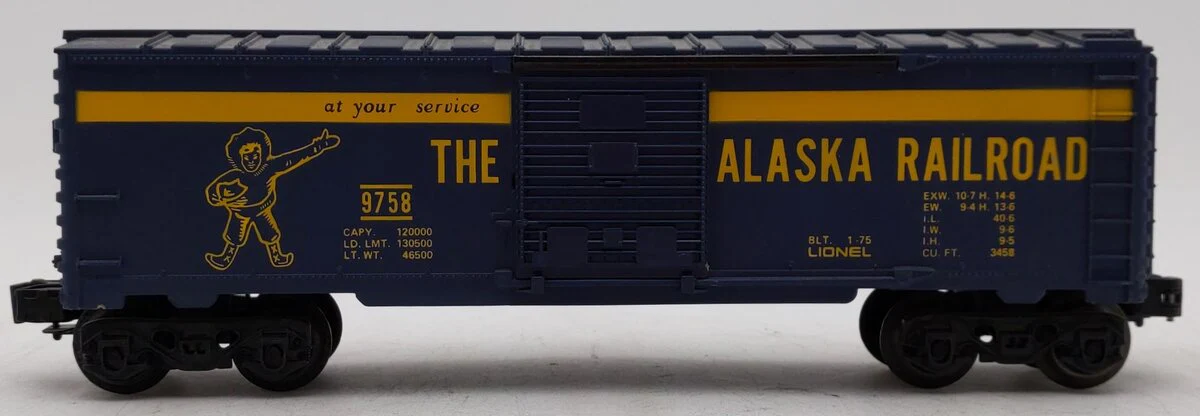 Lionel 6-9758 O Gauge Alaska Railroad Boxcar EX