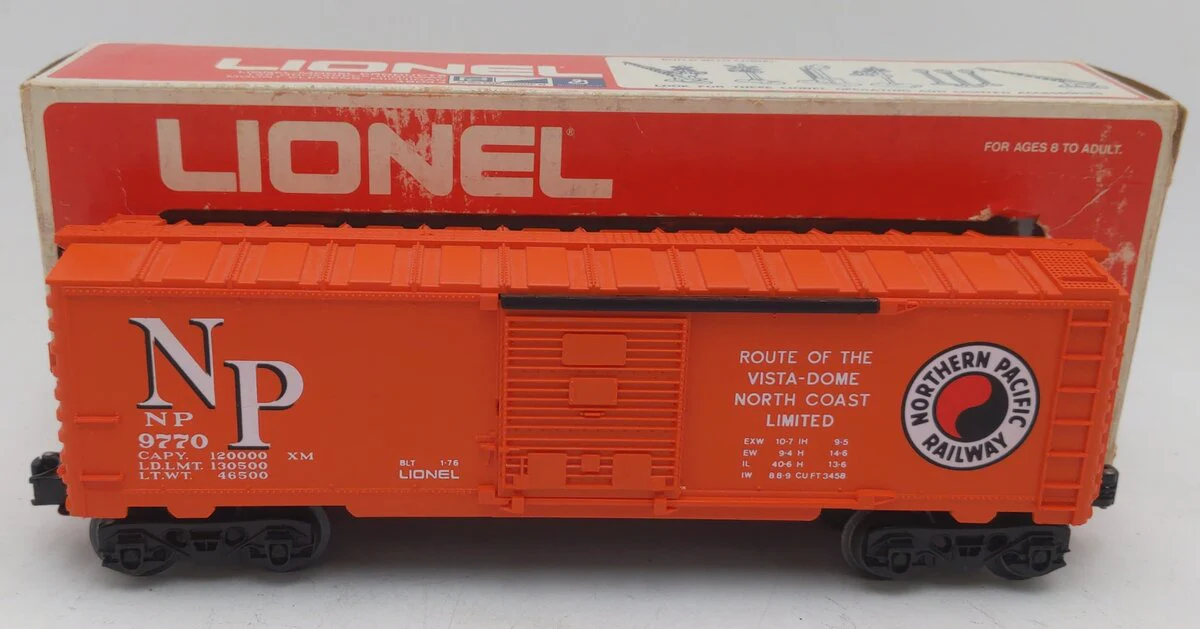 Lionel 6-9770 O Gauge Northern Pacific Boxcar #9770 EX/Box