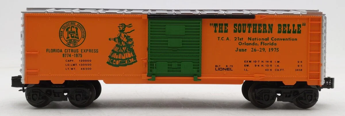 Lionel 6-9774 O Florida Citrus Express "The Southern Bell" 1975 TCA Car #9774 EX - Image 2
