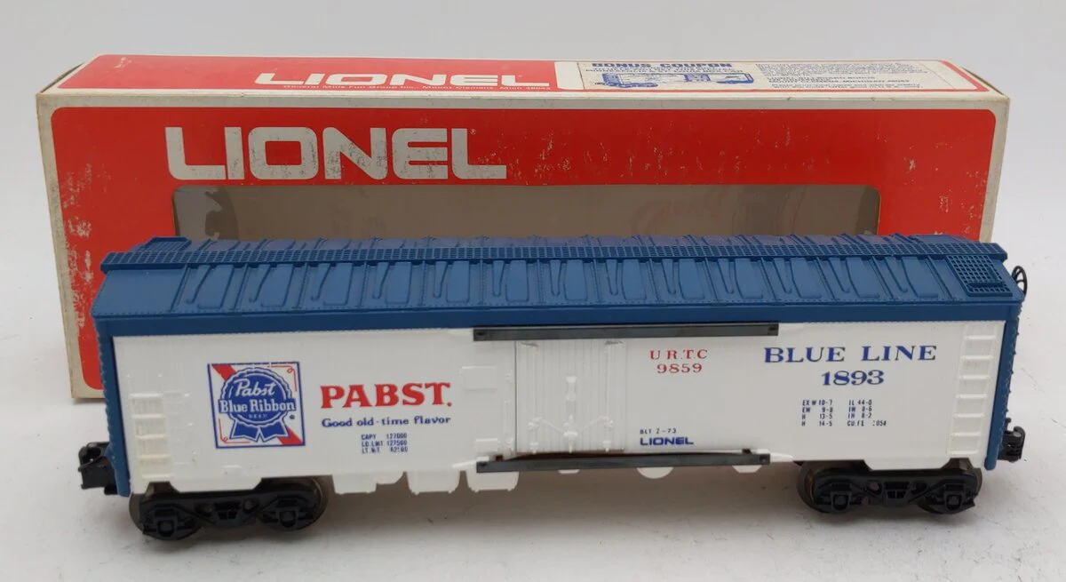 Lionel 6-9859 O Gauge Pabst Blue Ribbon Reefer #1893 LN/Box