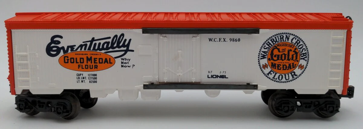 Lionel 6-9860 O Gauge Gold Medal Flour Billboard Reefer Car EX/Box - Image 3