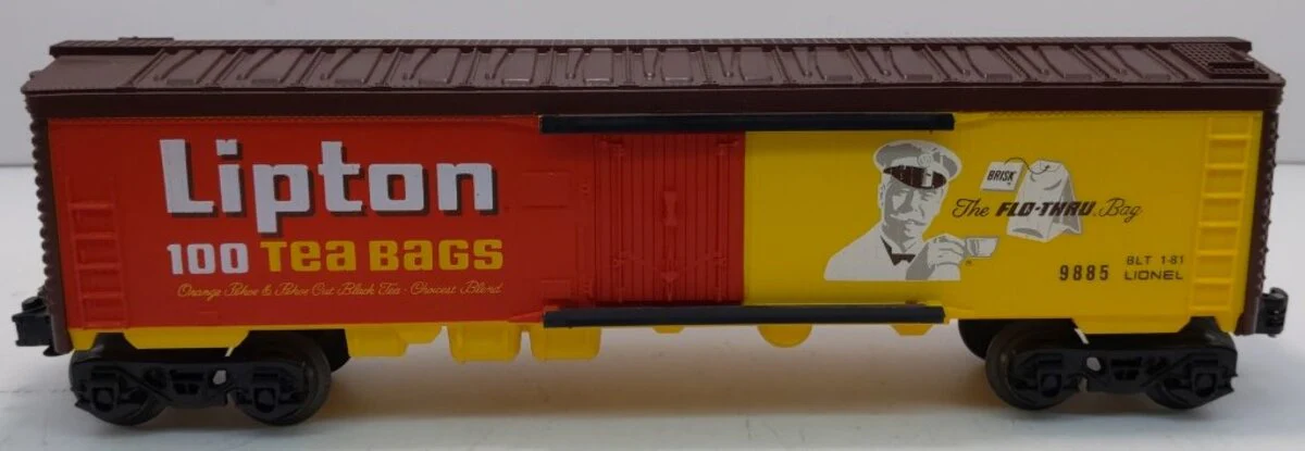 Lionel 6-9885 O Gauge Lipton Tea Billboard Reefer Car LN/Box - Image 2
