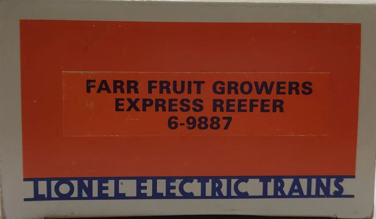 Lionel 6-9887 O Gauge FARR Fruit Growers Express Refrigerator Car #9887 LN/Box - Image 6