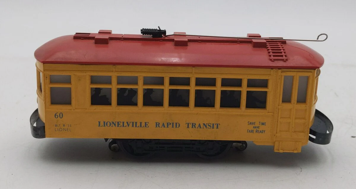 Lionel 60 Vintage O Lionelville Motorized Rapid Transit Trolley/Box - Image 2
