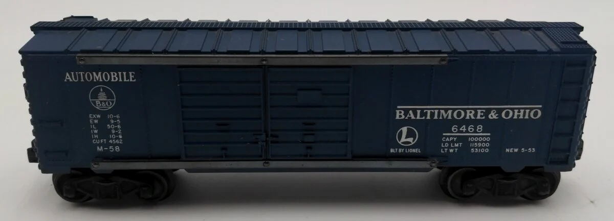 Lionel 6468 Postwar B&O Double Door Automobile Boxcar VG/Box - Image 2