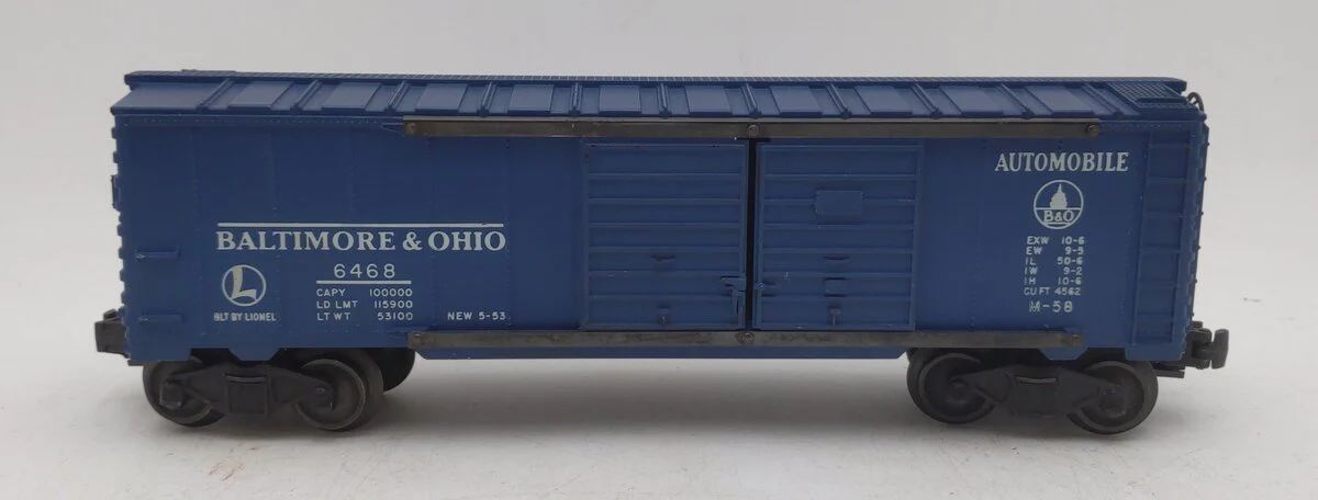 Lionel 6468 Vintage Postwar B&O Double Door Automobile Boxcar EX/Box - Image 2