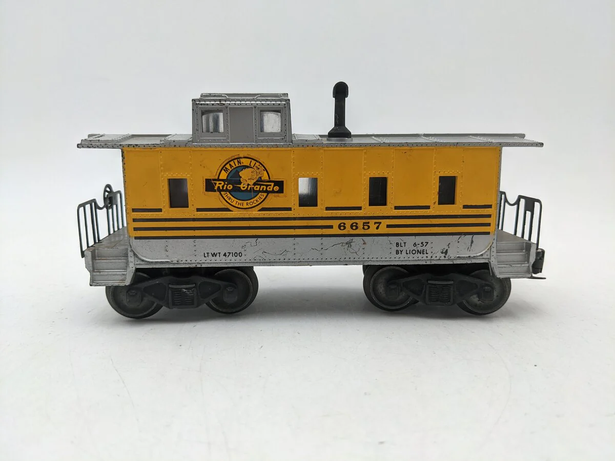 Lionel 6657 Vintage O Rio Grande Caboose VG