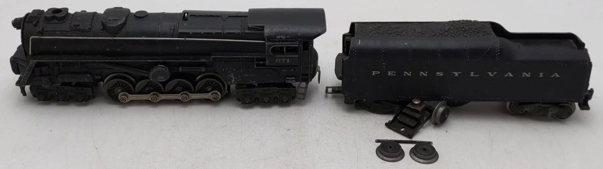 Lionel 671 Vintage O 6-8-6 Die-Cast Steam Turbine Locomotive w/2046W Tender