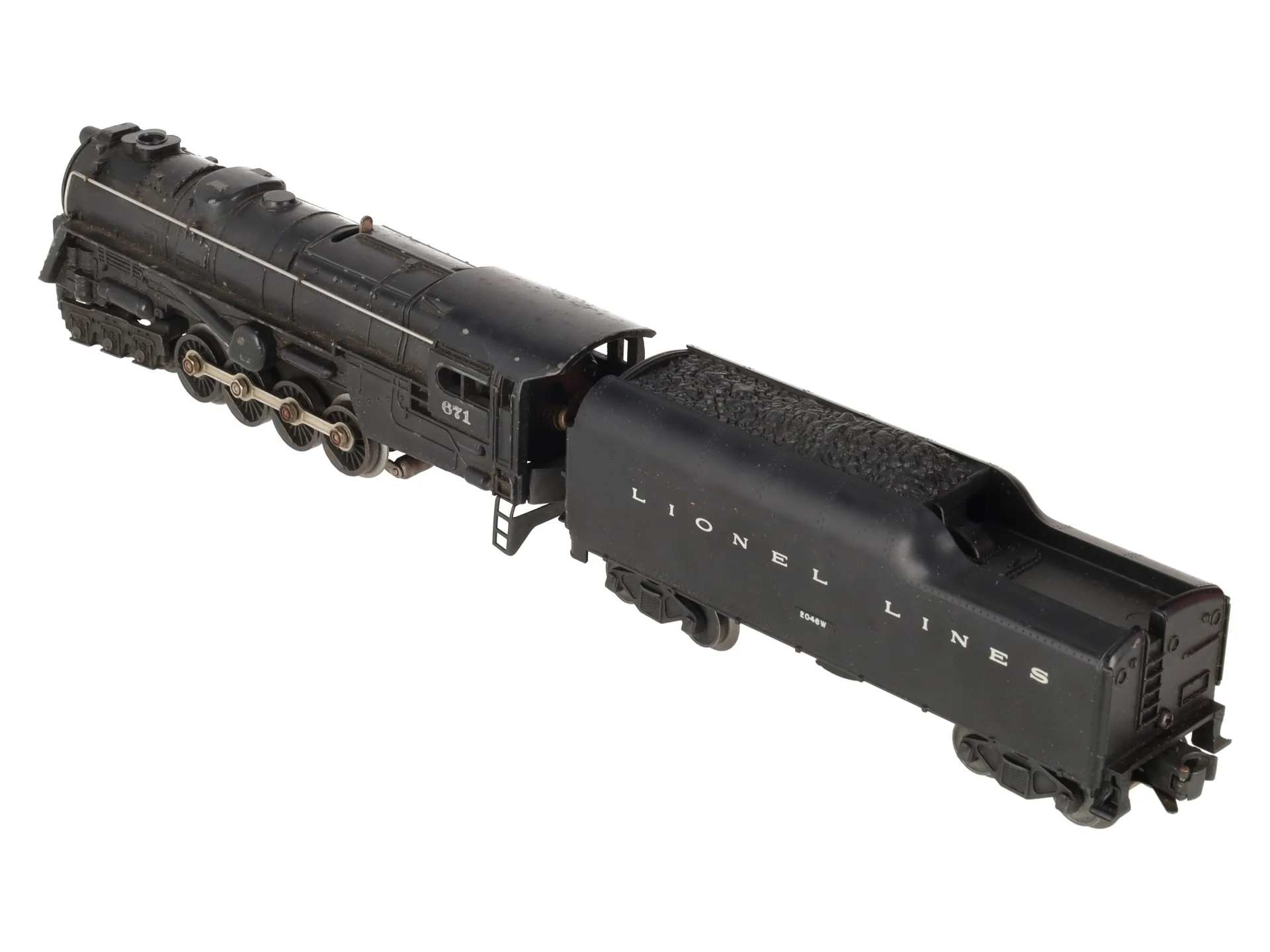 Lionel 671 Vintage O 6-8-6 Die-Cast Steam Turbine Locomotive w/2046W Tender VG - Image 2