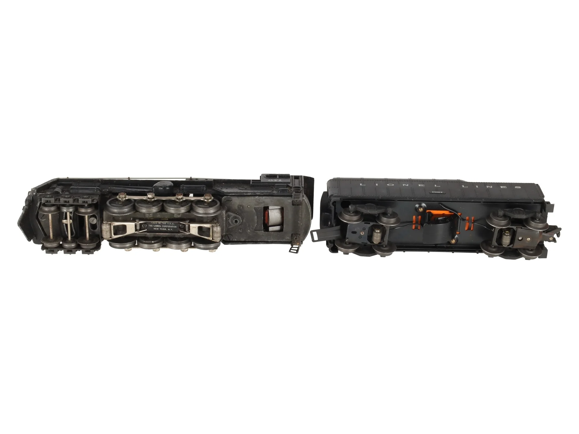 Lionel 671 Vintage O 6-8-6 Die-Cast Steam Turbine Locomotive w/2046W Tender VG - Image 9