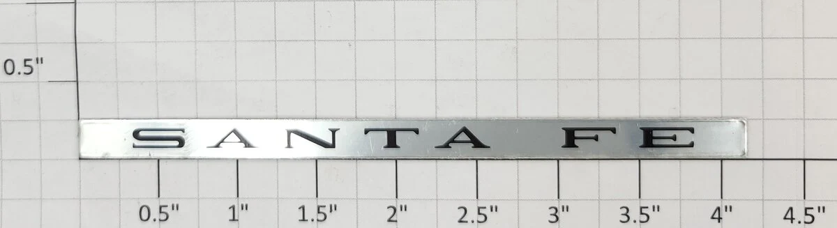 Lionel 9134-10 "Santa Fe" Self-adhesive Name Plate
