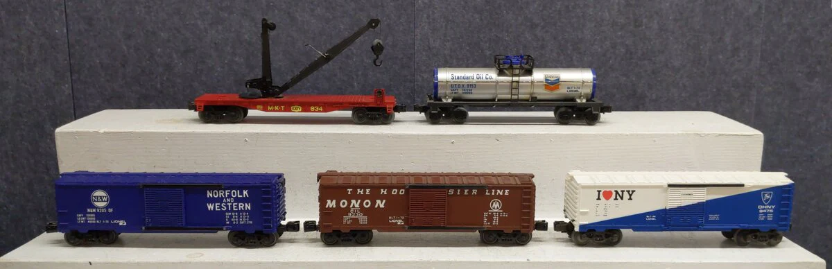 Lionel Assorted O Gauge Freight Cars [5] EX