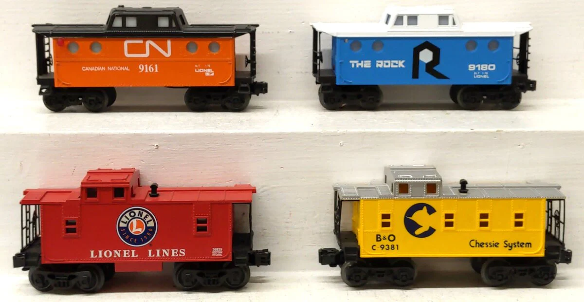 Lionel O Gauge Assorted Cabooses: 9180, 9161, 36825, C-9381 [4] VG - Image 2