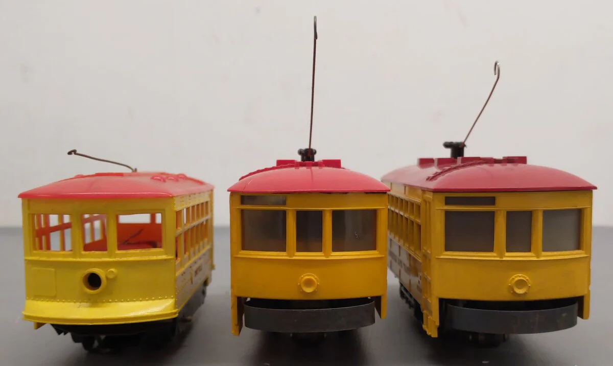 Lionel O Gauge Lionelville and Dinkyville Trolly Cars [3] VG - Image 5