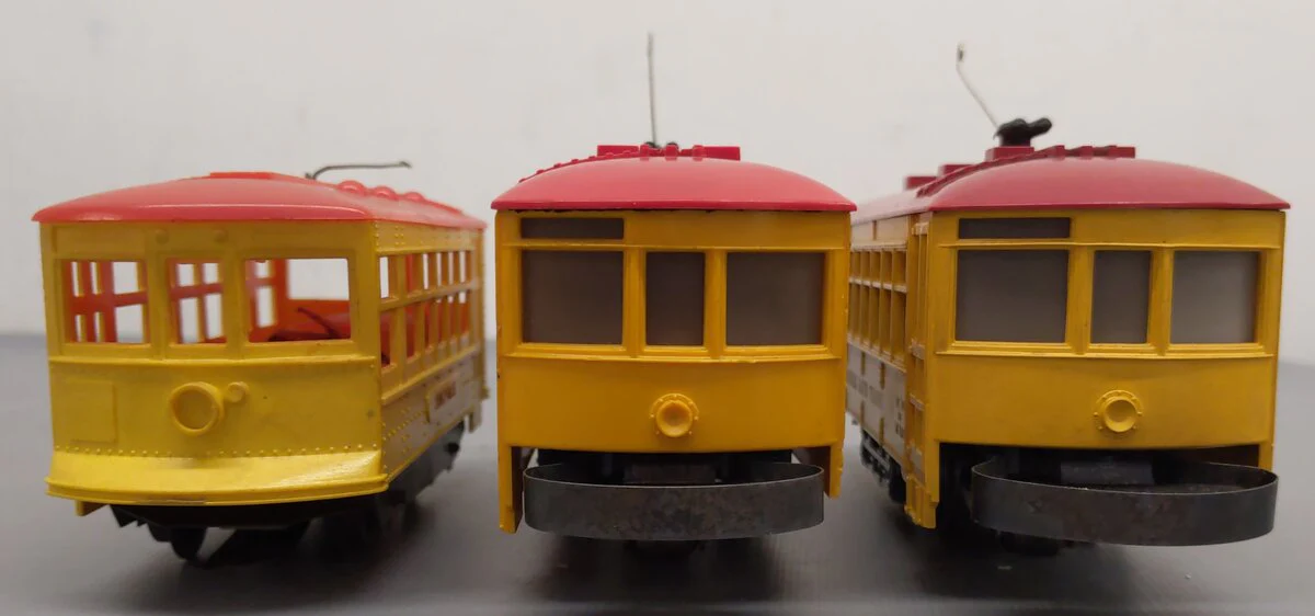 Lionel O Gauge Lionelville and Dinkyville Trolly Cars [3] VG - Image 6