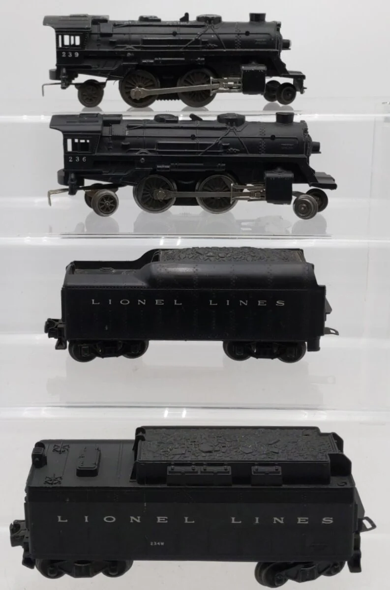 Lionel Vintage O Gauge Steam Locomotives And Tenders #236,239/234W,2046W VG - Image 2