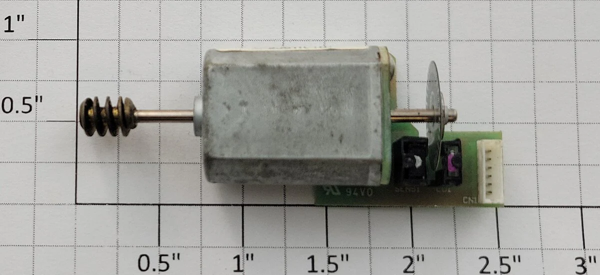 Mabuchi FK-130SHX 12-Volt DC Flat Can Motor with Worm Gear and Strobe