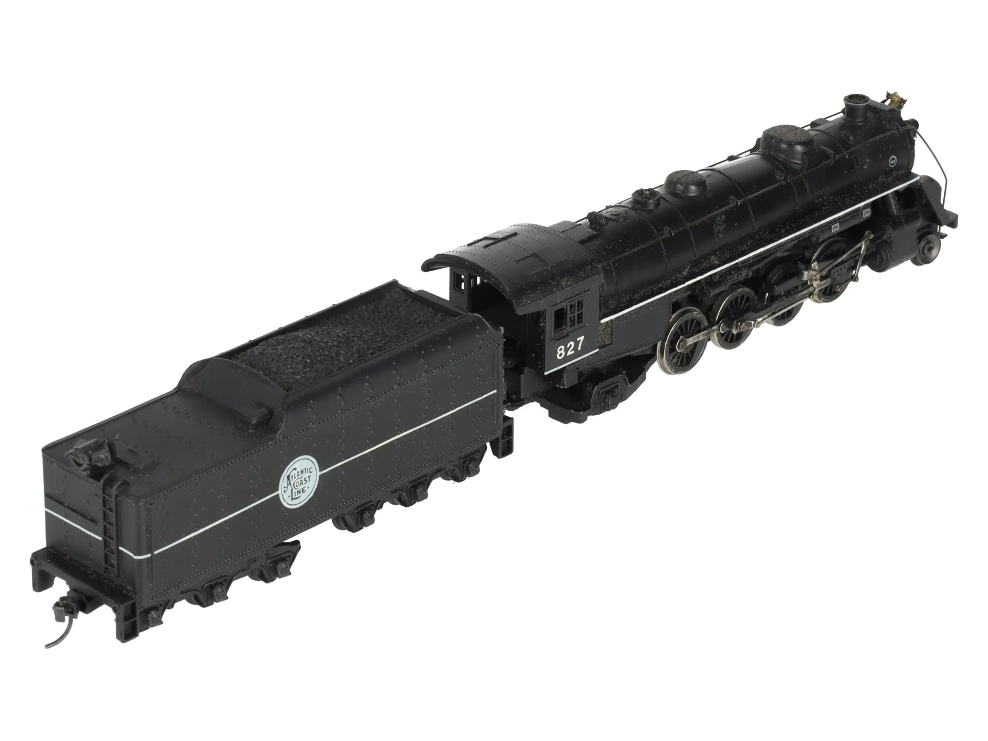 Mantua 4073 HO Atlantic Coast Line 2-8-2 Steam Locomotive & Tender #827-Custom VG/Box - Image 10