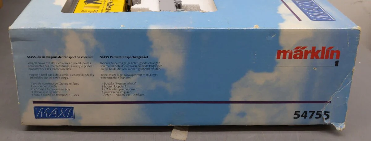 Marklin 54755 1 Gauge Marbach Horse Transport Freight Car Set EX/Box - Image 6