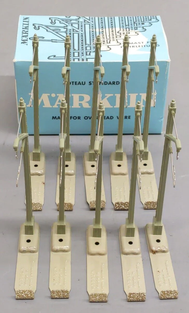 Marklin 7009 HO Scale Mast for Overhead Wire (Box of 10) EX/Box