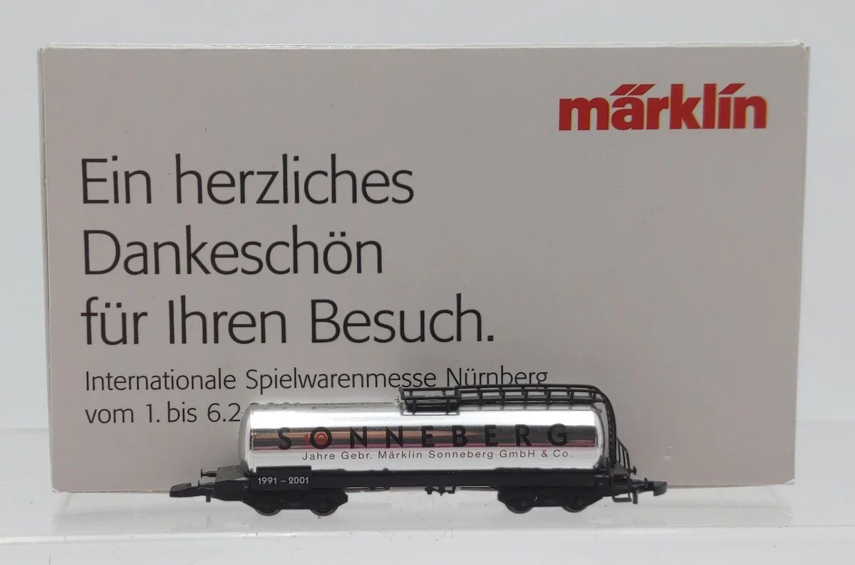 Marklin Z Scale Sonneberg Chrome Tank Car EX/Box