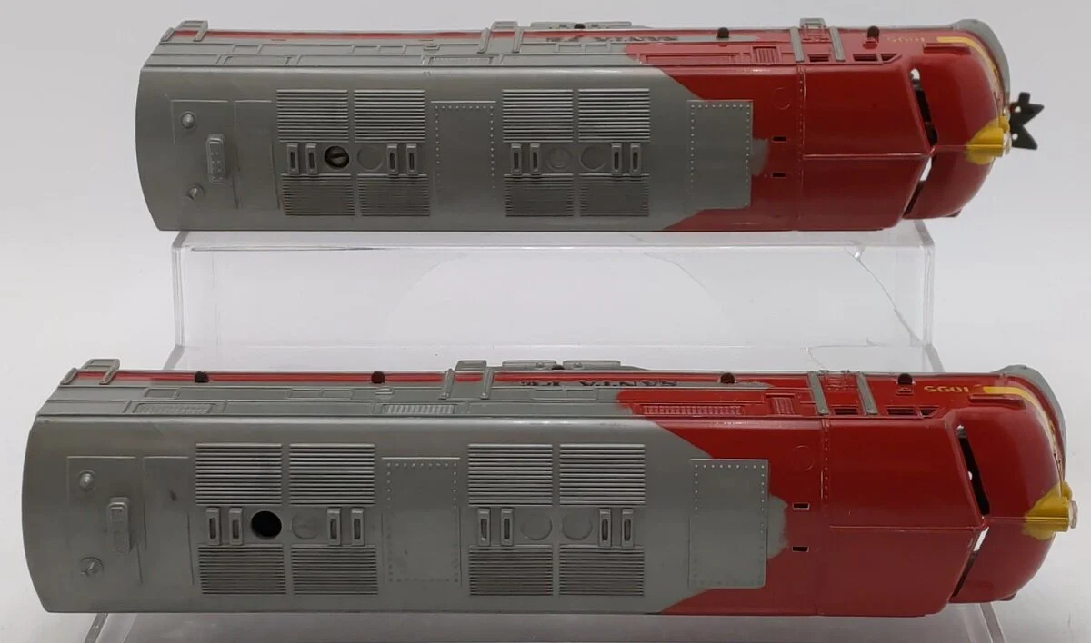 Marx 1095 Vintage O Santa Fe AA Diesel Locomotives VG - Image 3