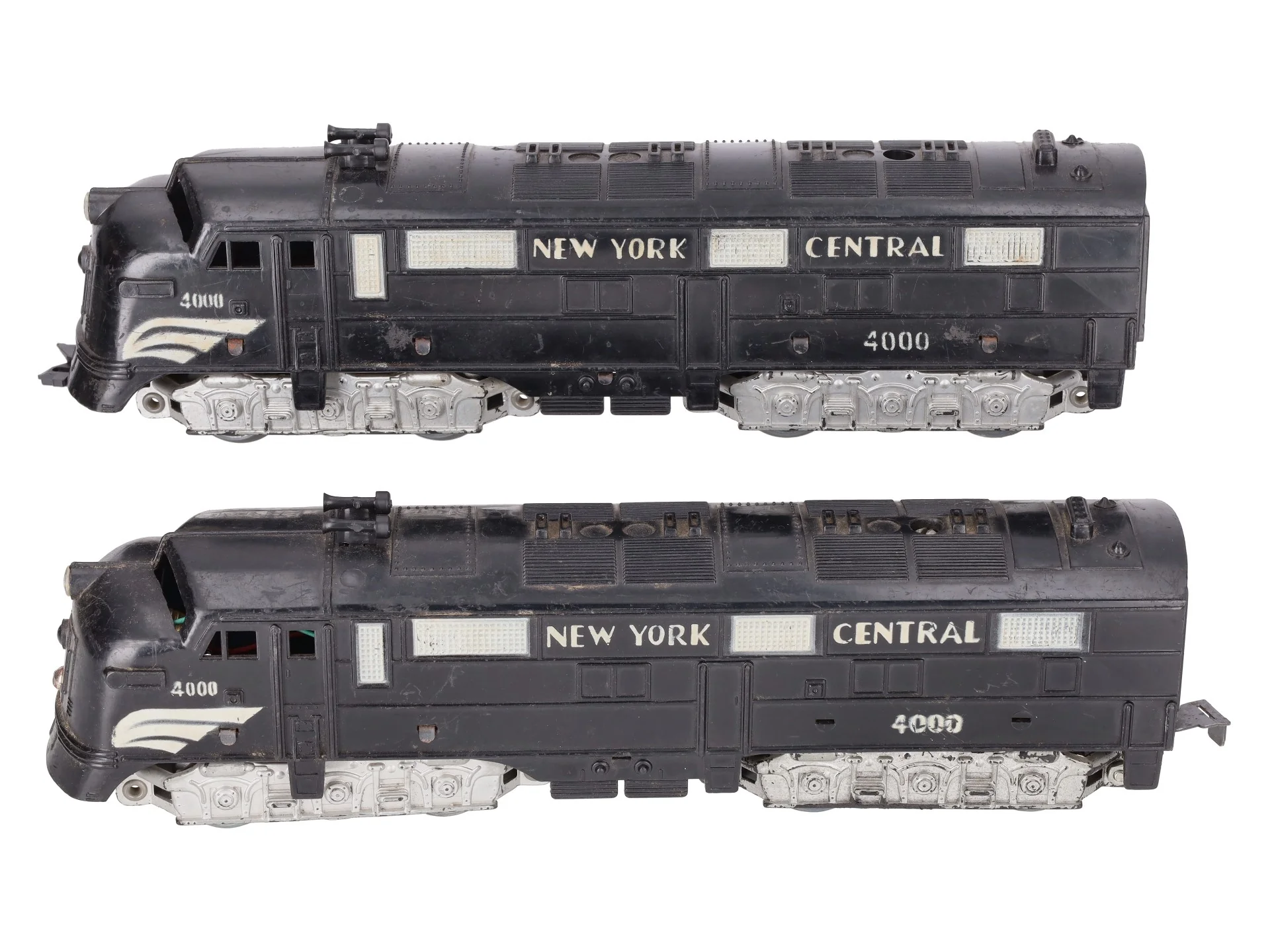 Marx 4000 Vintage O New York Central AA Diesel Locomotive Set VG