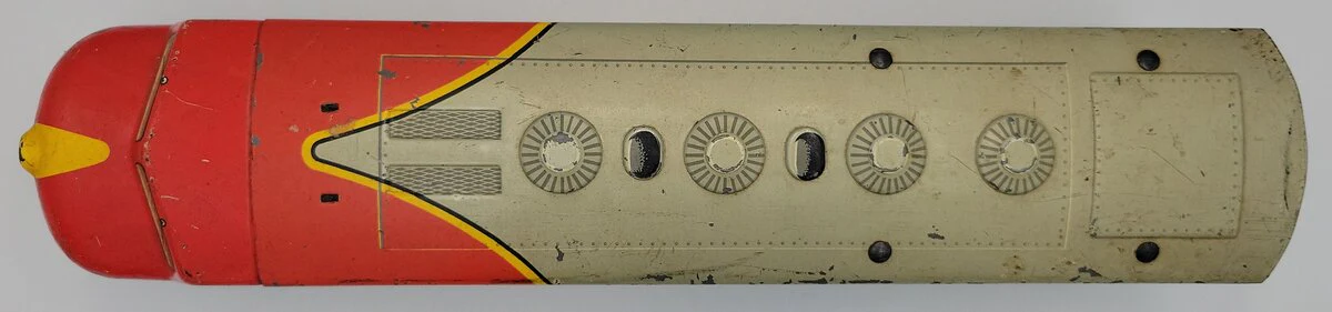 Marx MX-21 O Gauge Santa Fe Diesel Locomotive Powered Engine Tinplate Shell - Image 3