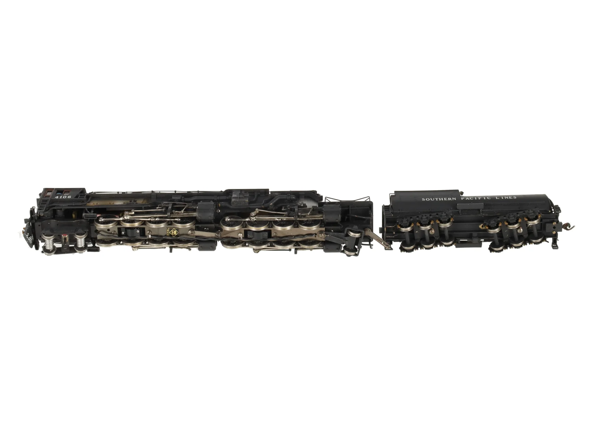 Max Gray HO Scale Brass SP AC-4 Cab Forward Steam Loco & Tender- Painted VG/Box - Image 11
