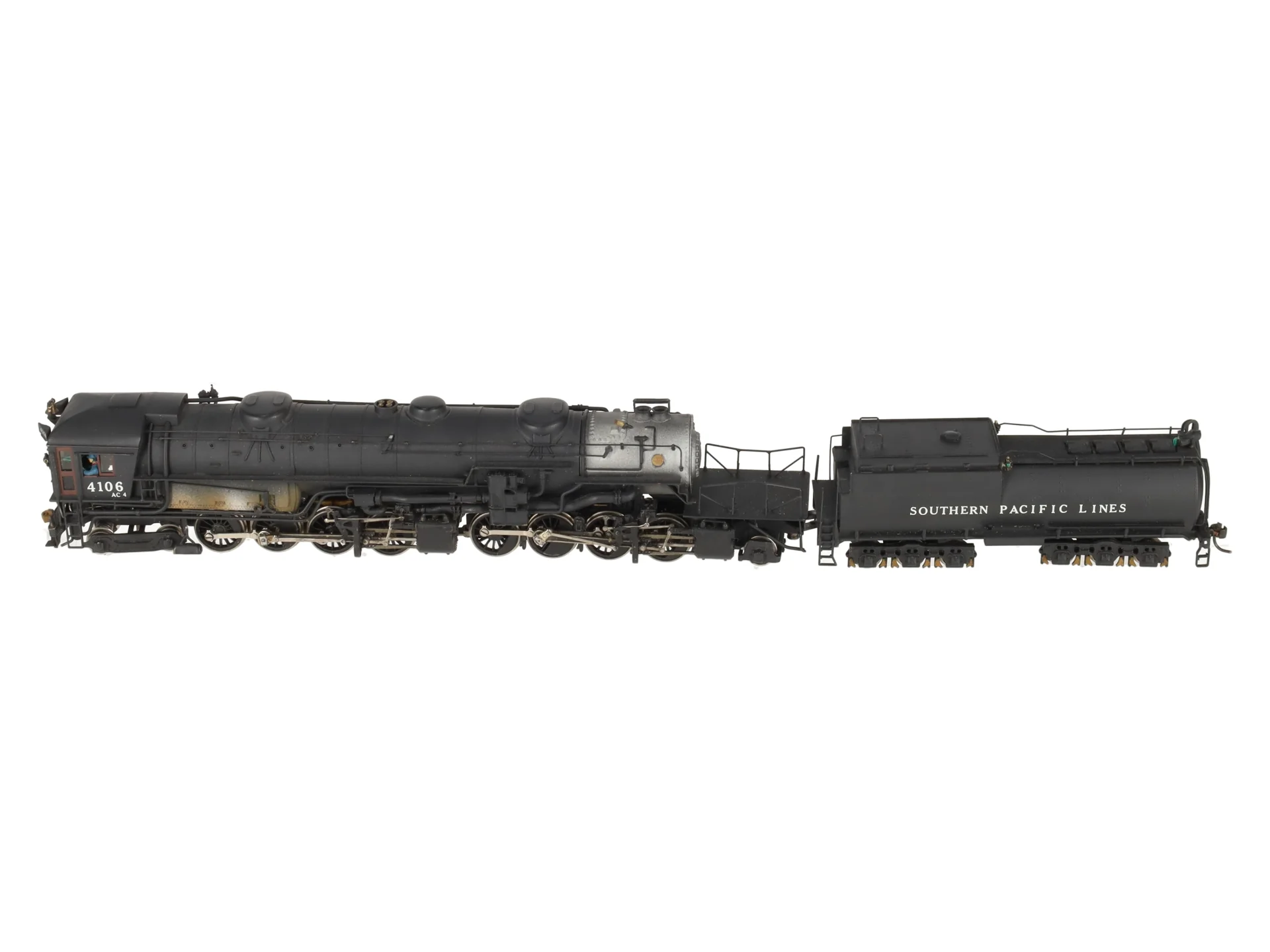 Max Gray HO Scale Brass SP AC-4 Cab Forward Steam Loco & Tender- Painted VG/Box - Image 2