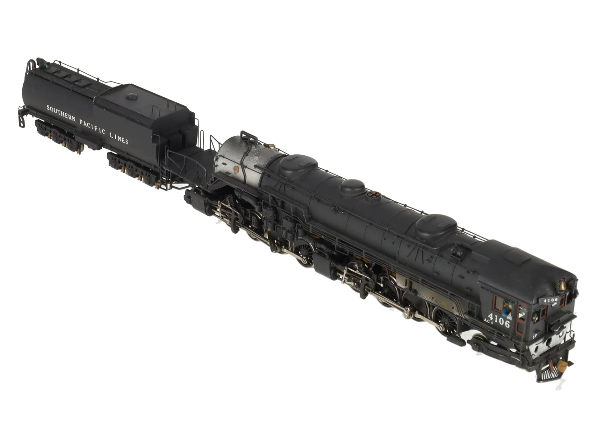 Max Gray HO Scale Brass SP AC-4 Cab Forward Steam Loco & Tender- Painted VG/Box - Image 5