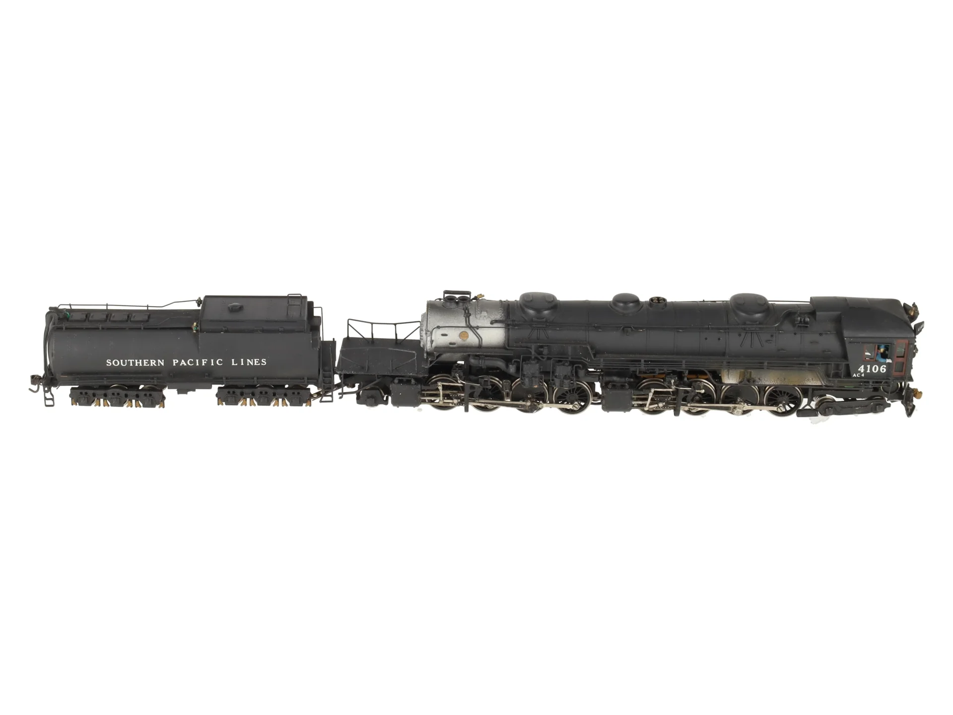 Max Gray HO Scale Brass SP AC-4 Cab Forward Steam Loco & Tender- Painted VG/Box - Image 6