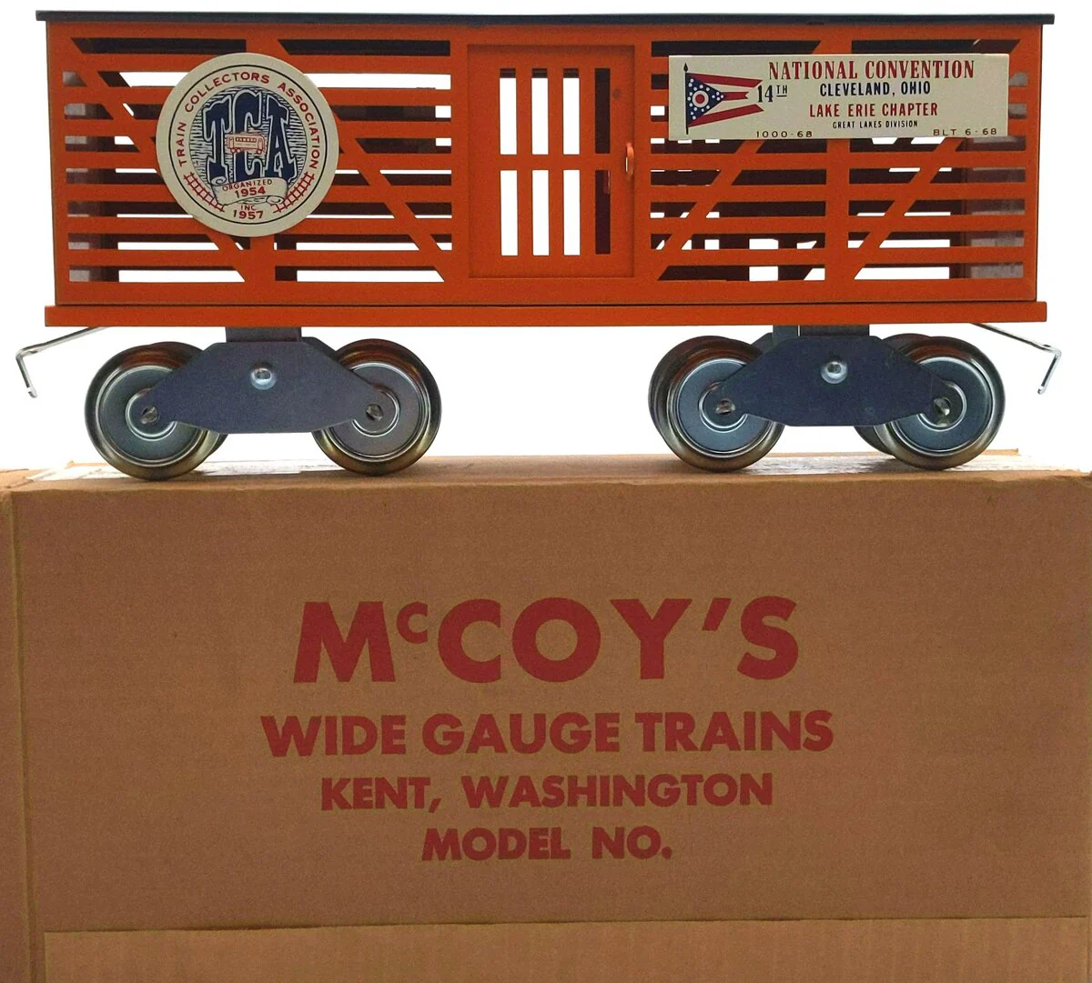 McCoy 1000-68 Standard gauge Cleveland Great Lakes Division Stock Car EX/Box