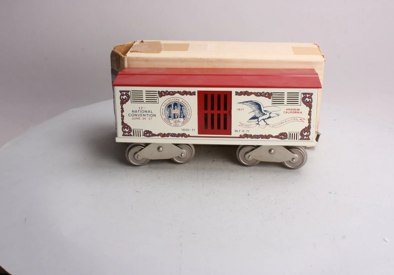 McCoy 1000-71 Standard Gauge TCA 1971 17th National Convention Boxcar LN/Box