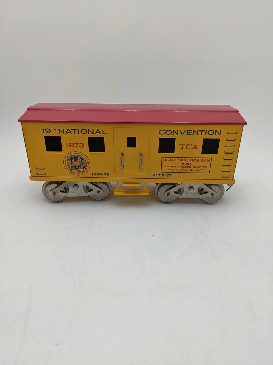 McCoy 1000-73 Standard Gauge TCA 1973 Tinplate Bunk Car EX/Box - Image 2