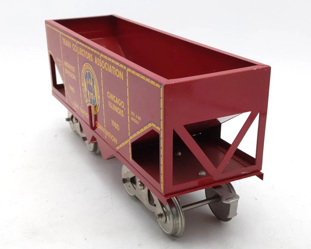 McCoy 1000-80 Standard Gauge TCA 1980 National Convention Coal Car EX/Box - Image 4