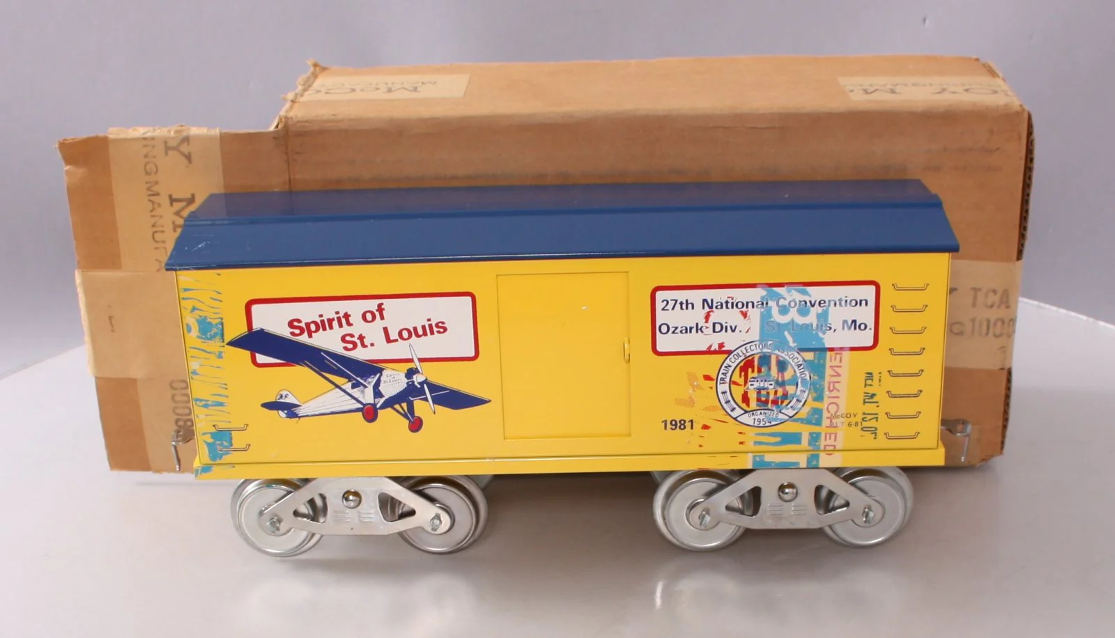 McCoy 1000-81 STD Gauge 1981 Spirit of St. Louis TCA Boxcar LN/Box