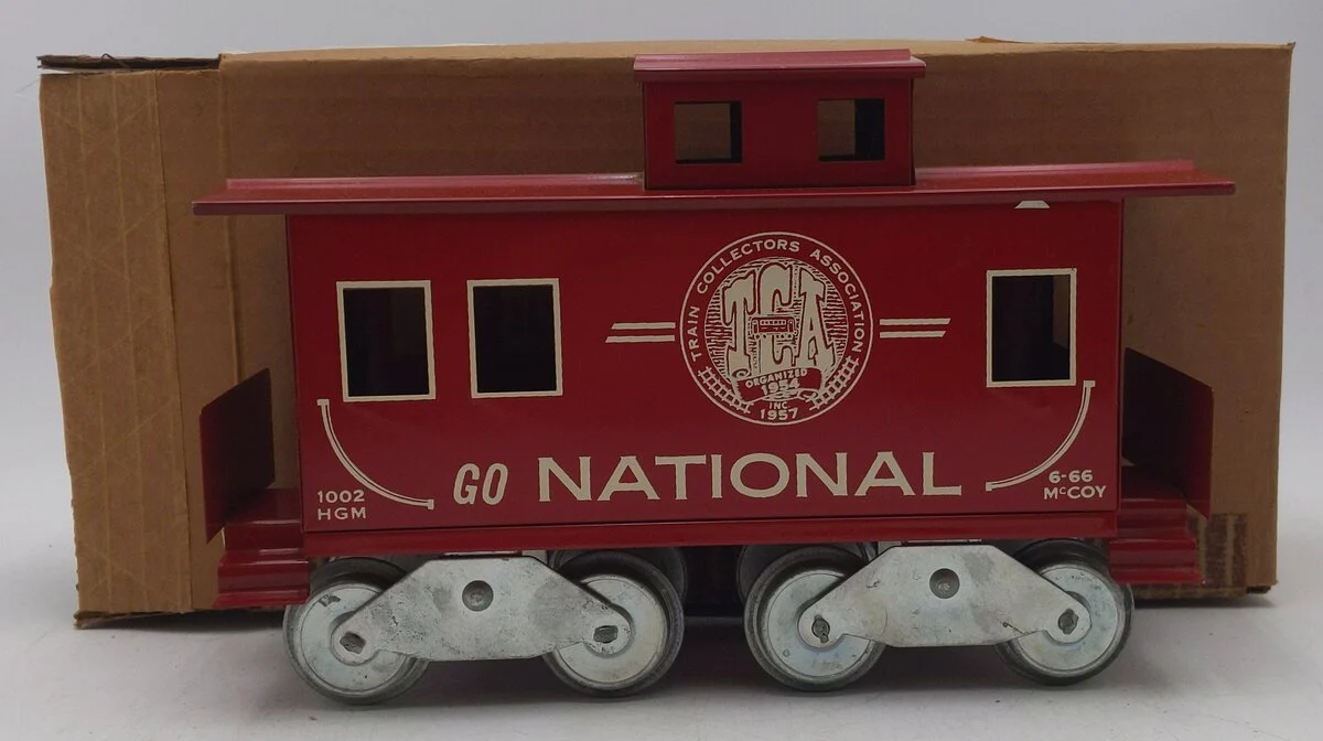 McCoy 1002 Standard Gauge TCA 1976 National Caboose VG/Box