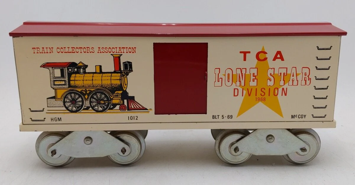 McCoy 1012 Standard Gauge 1968 TCA Lone Star Division Boxcar LN/Box - Image 2