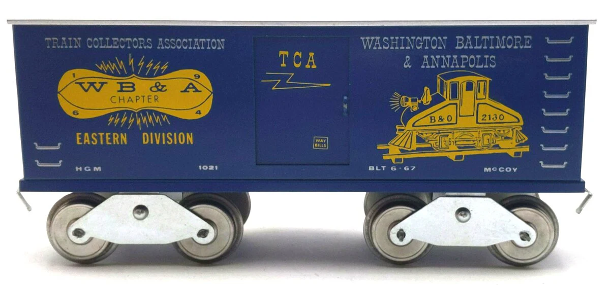 McCoy 1021 Standard Gauge Washington, Baltimore and Annapolis Boxcar VG/Box - Image 4