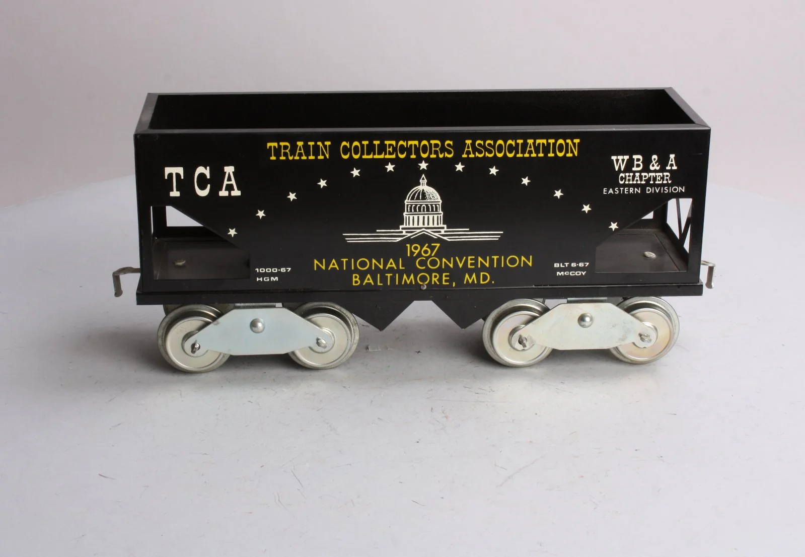 McCoy 1967 Standard Gauge TCA Baltimore, MD. National Convention Hopper EX - Image 5