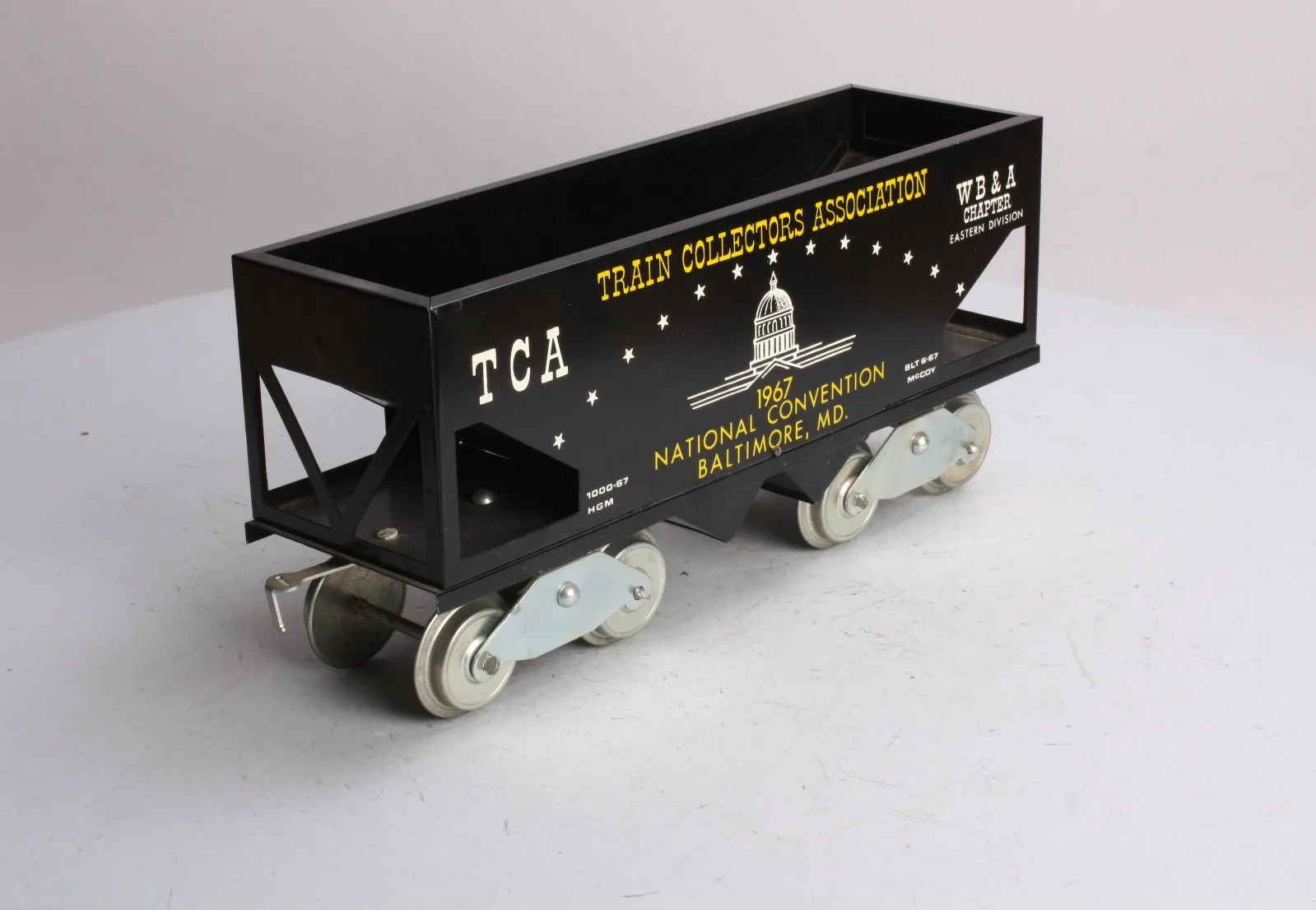 McCoy 1967 Standard Gauge TCA Baltimore, MD. National Convention Hopper EX/Box - Image 5