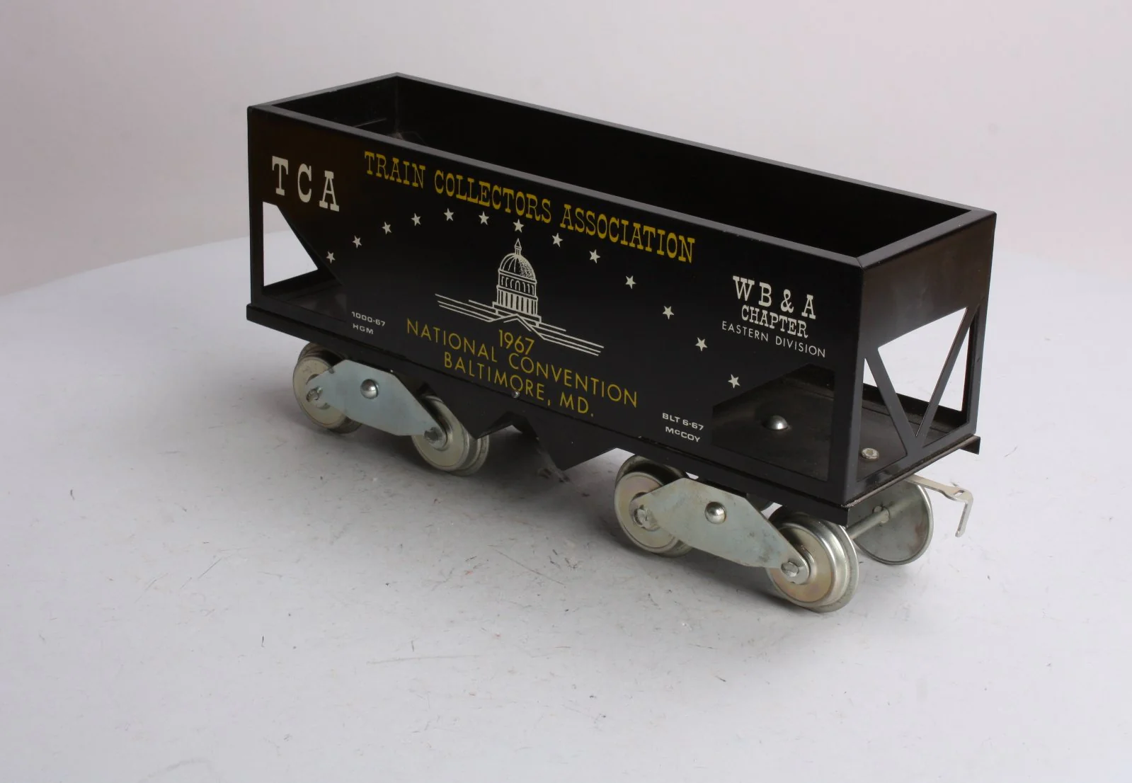 McCoy 1967 Standard Gauge TCA Baltimore, MD. National Convention Hopper EX/Box - Image 7