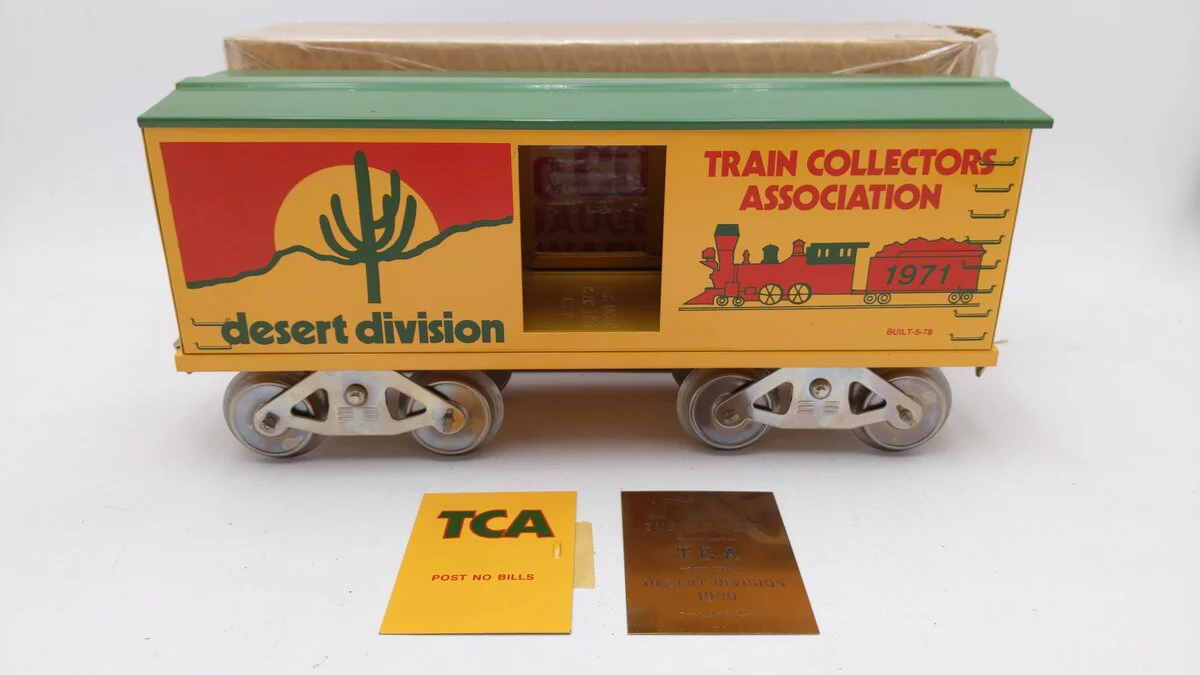 McCoy 1971 Standard Gauge TCS Desert Division Boxcar EX/Box