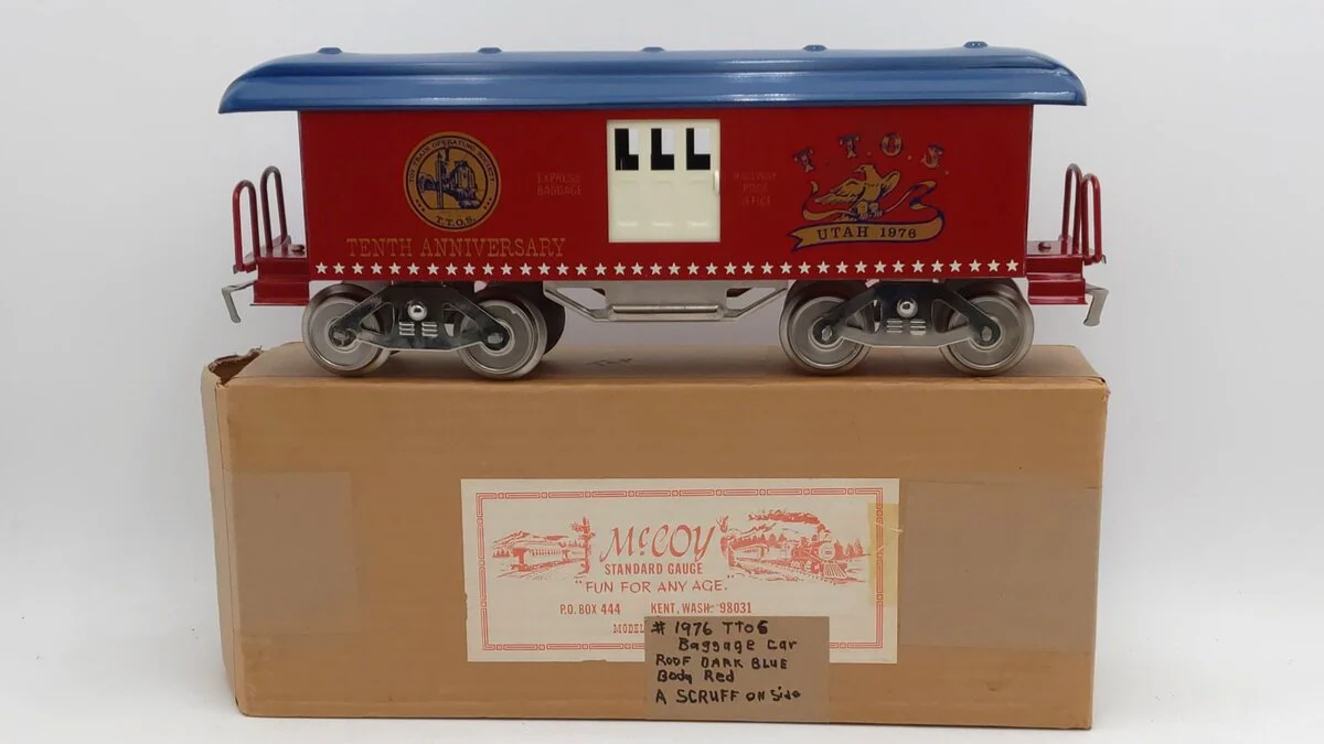 McCoy 1976 Standard Gauge Utah TTOS Baggage Car EX/Box