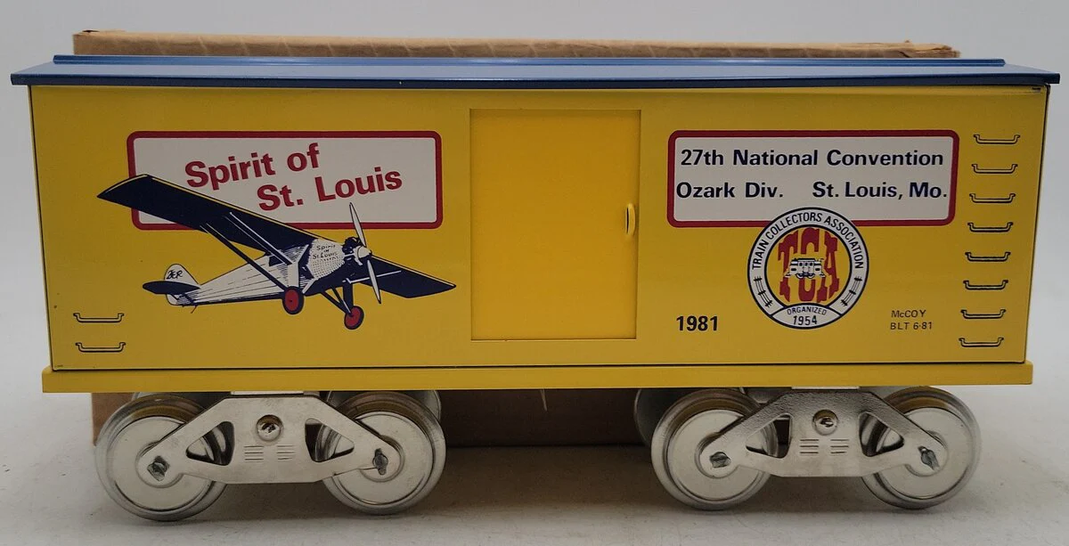 McCoy 1981 Standard Gauge Spirit of St. Louis Boxcar EX/Box