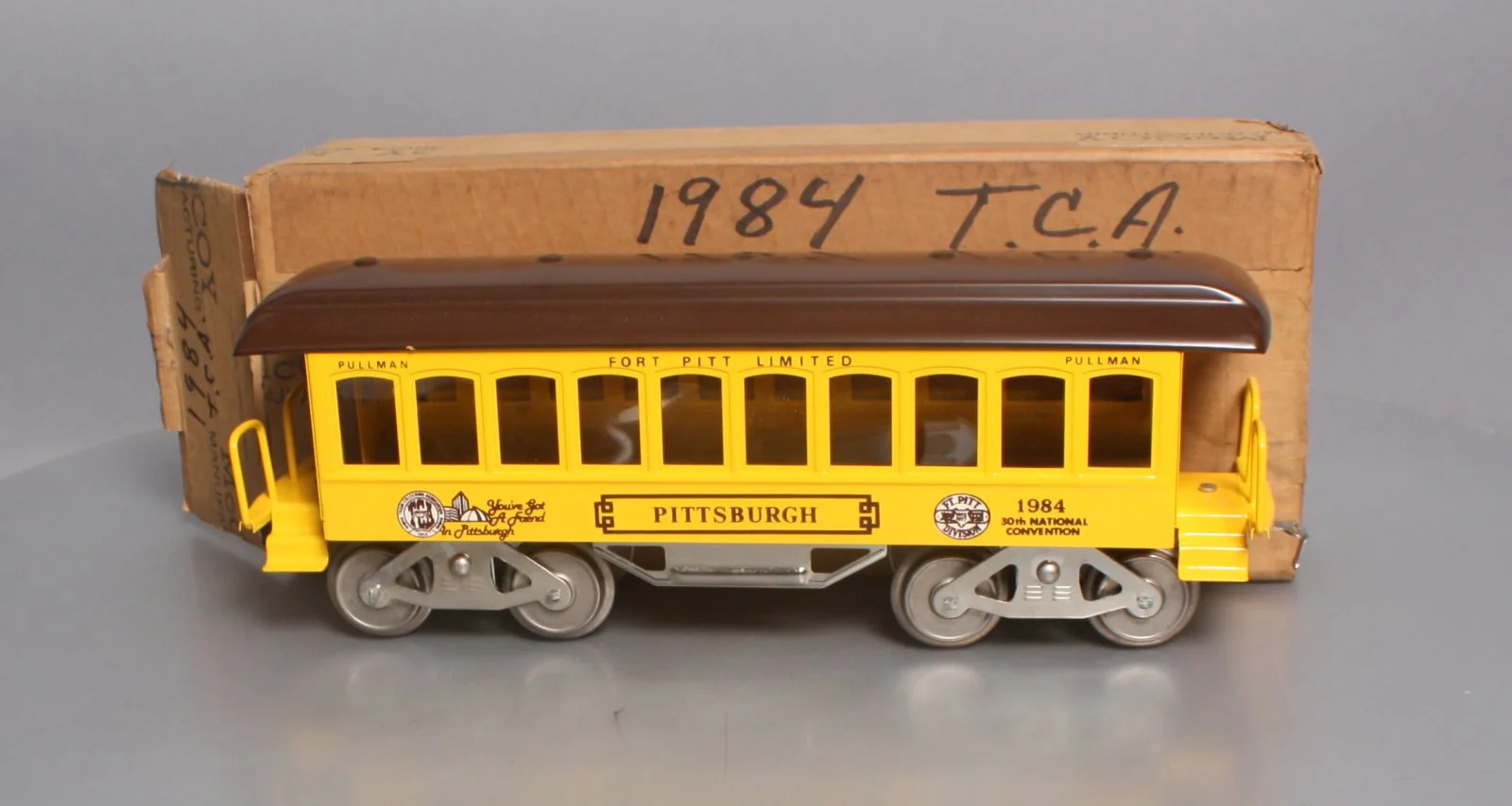 McCoy 1984 McCoy 1984 Standard Gauge TCA Pittsburgh Pullman Passenger Car LN/Box