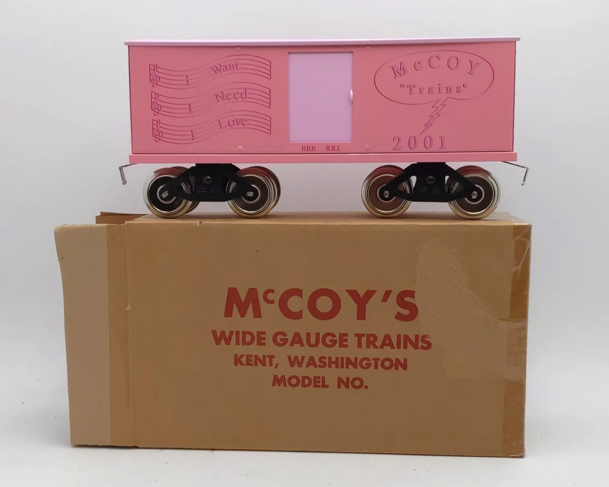 McCoy 2001 Standard Scale "I Want, I Need, I Love" Box Car Custom/Box