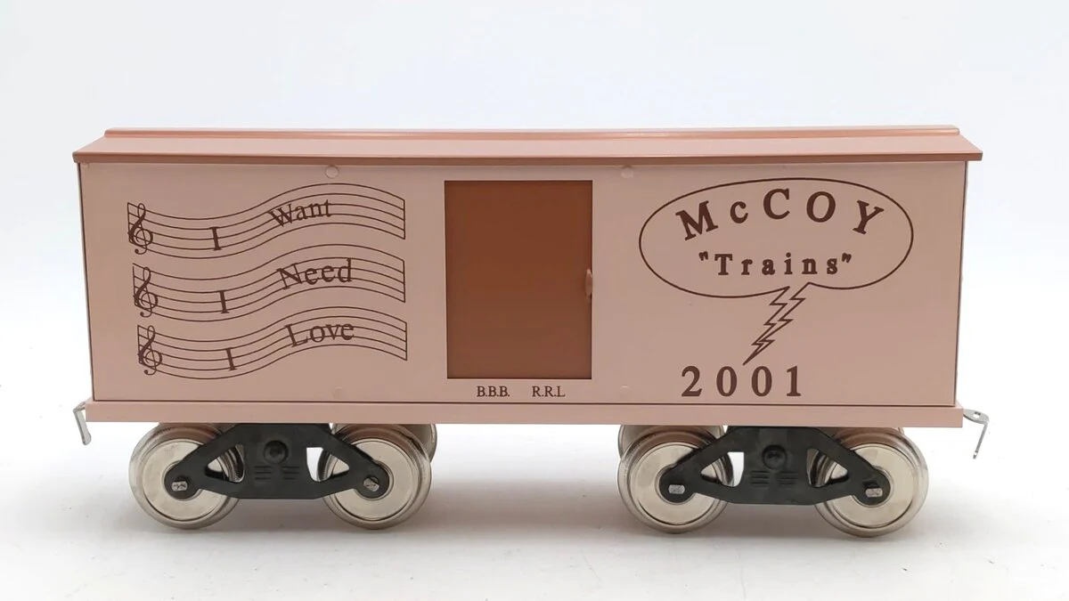 McCoy 2001 Standard Scale "I Want, I Need, I Love" Box Car Custom/Box - Image 3