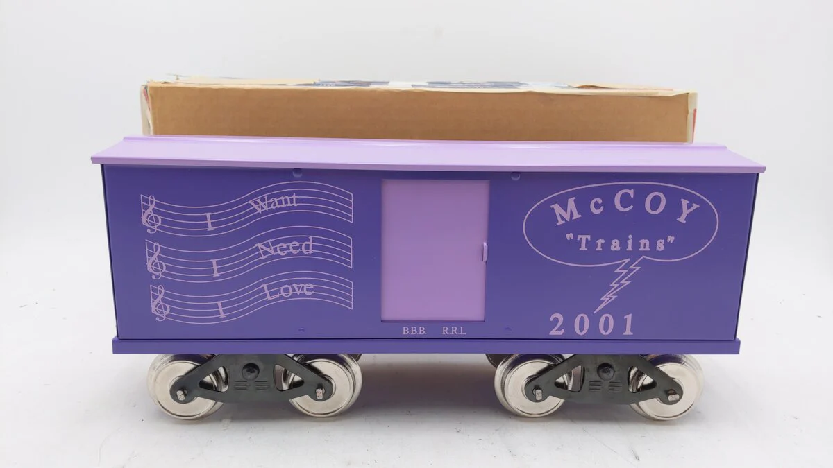 McCoy 2001 Standard Scale "I Want, I Need, I Love" Box Car EX/Box
